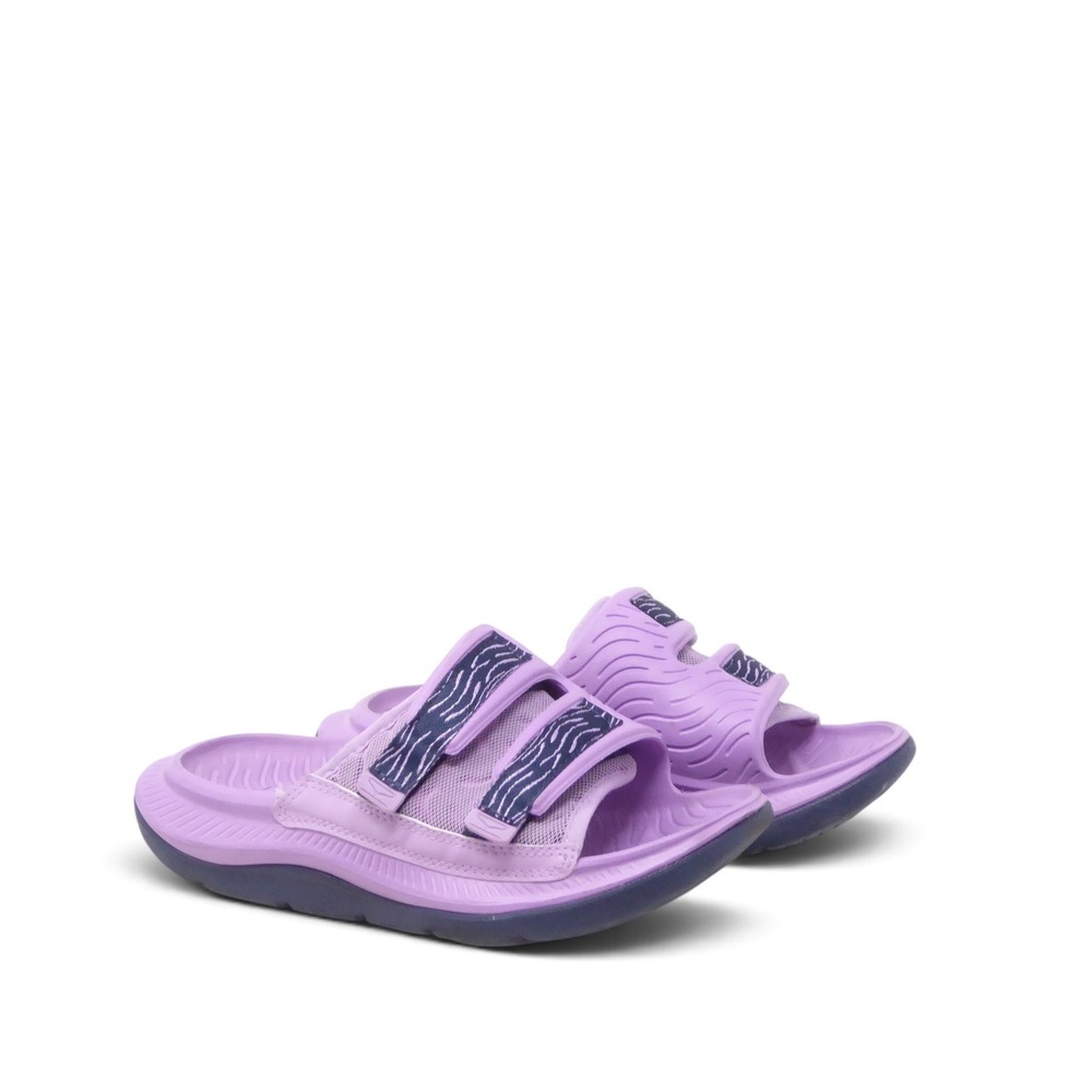 Hoka Womens Ora Luxe Slide Sandals Purple Adjustable Straps Size 6